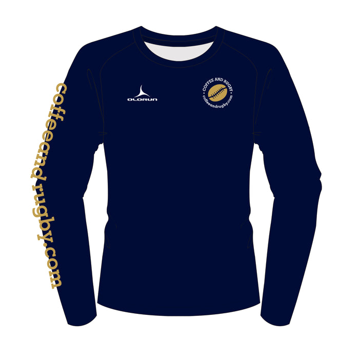 Coffee and Rugby Kid's Cotton Long Sleeve T-Shirt