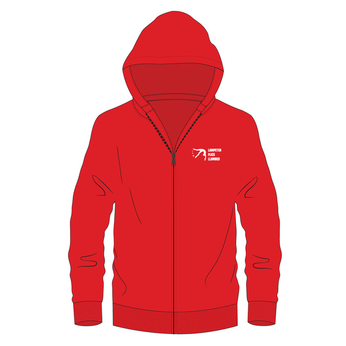 Kids Classic Hooded Sweat Jacket - Red