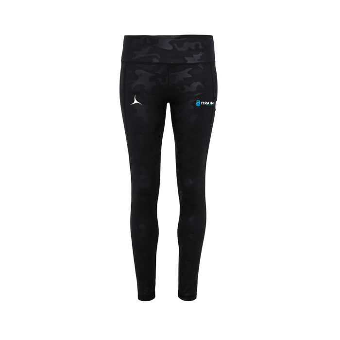 The Train Station Camo Leggings - Black
