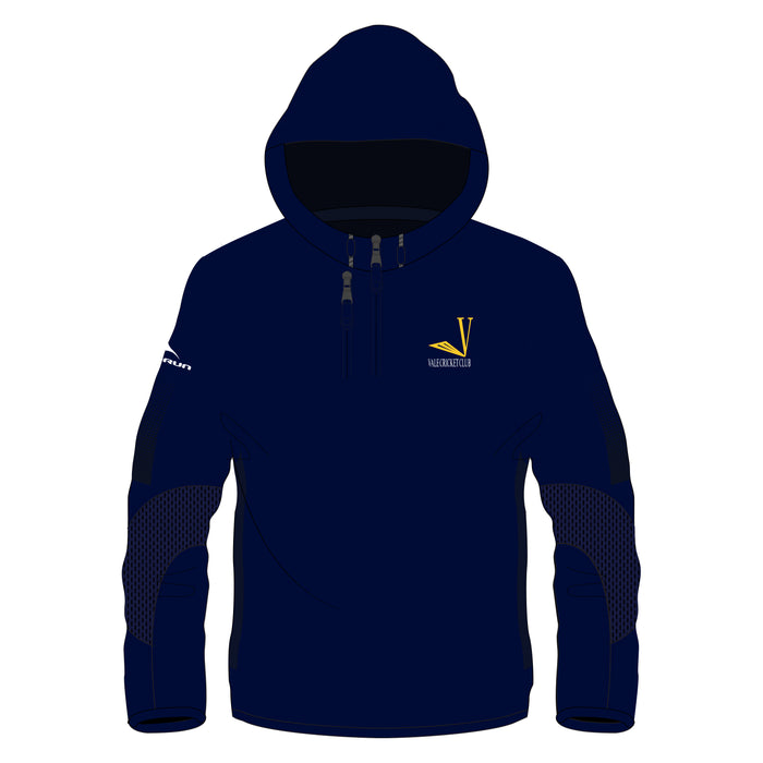 Vale Cricket Club Adult's Edge 1/4 Zip Hooded Jacket