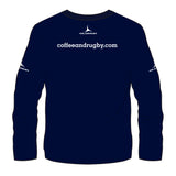 Coffee and Rugby Adult's Tempo Training Top - Navy/Silver