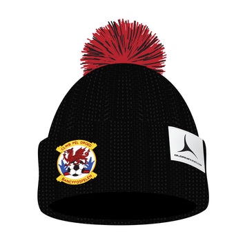 Bancffosfelen FC Bobble Hat - Black/Red
