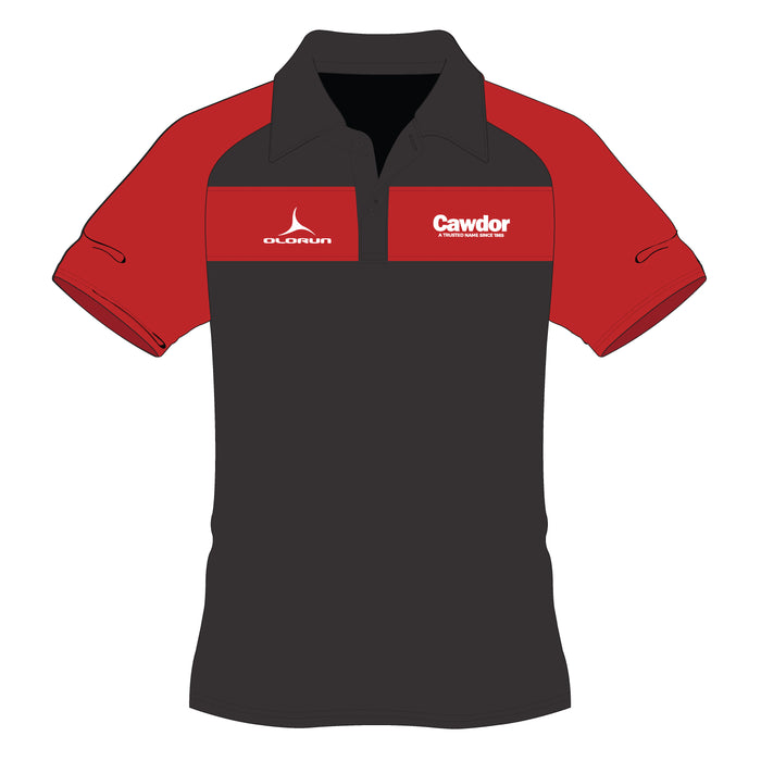Cawdor Cars Adult's Polo Shirt - Black/Red