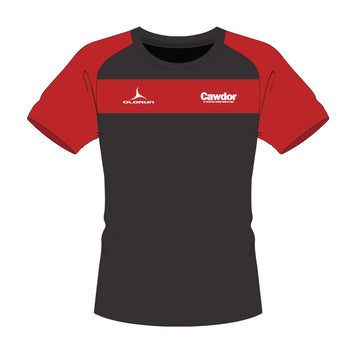 Cawdor Cars Adult's Short Sleeve T-Shirt - Black/Red