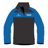 Cawdor Cars Adult's 1/4 Zip Midlayer - Black/Blue