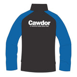 Cawdor Cars Adult's 1/4 Zip Midlayer - Black/Blue