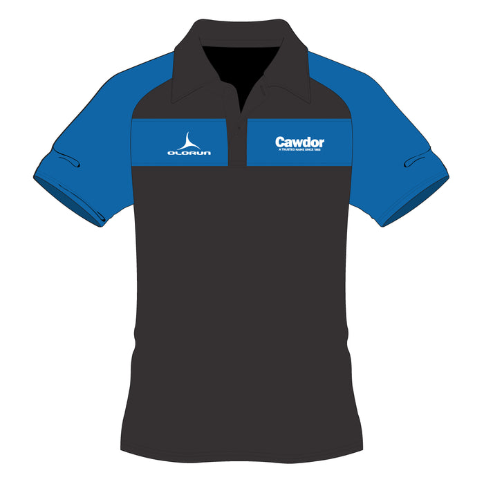 Cawdor Cars Adult's Polo Shirt - Black/Blue