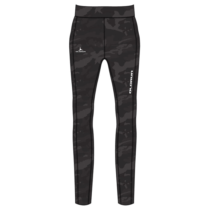 Canicross Mens Camo Leggings - Black
