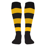 Ceredigion Schools Hooped Socks Black/Amber