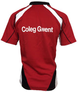 Coleg Gwent Adult's Flux Rugby Shirt - Red/Black/White