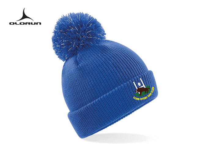 St Clears RFC Kids Bobble Hat - Royal