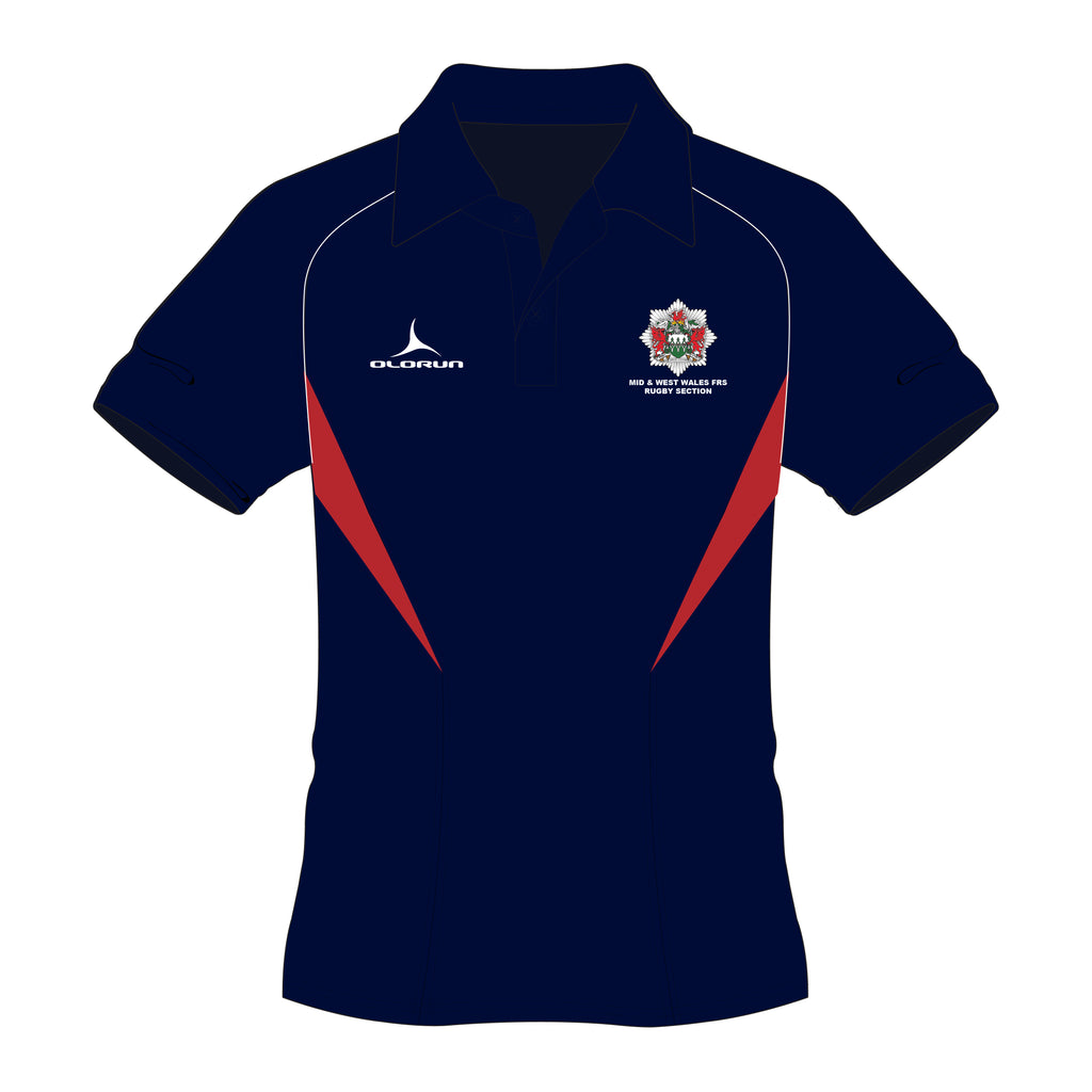 Mid & West Wales FRS Rugby Section Polo Shirt Olorun Sports