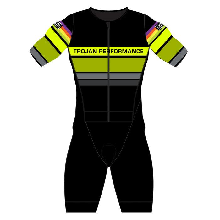 Trojan Performance Short Sleeve FullZip Tri Suit