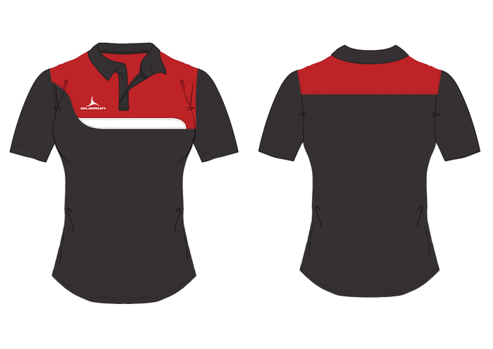 Olorun Tempo Women's Short Sleeve Rugby Shirt Traditional Collar