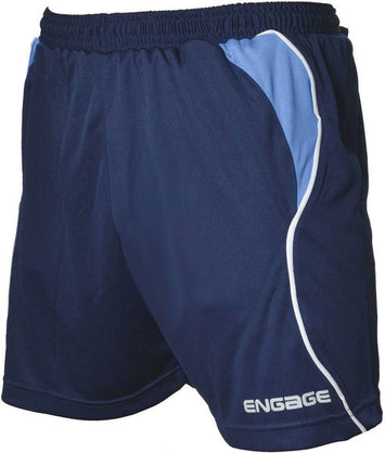 Engage Premium Kids' Football Shorts Navy/Sky/White (Fast Delivery)