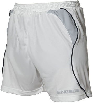 Engage Premium Kids' Football Shorts White/Silver/Black (Fast Delivery)