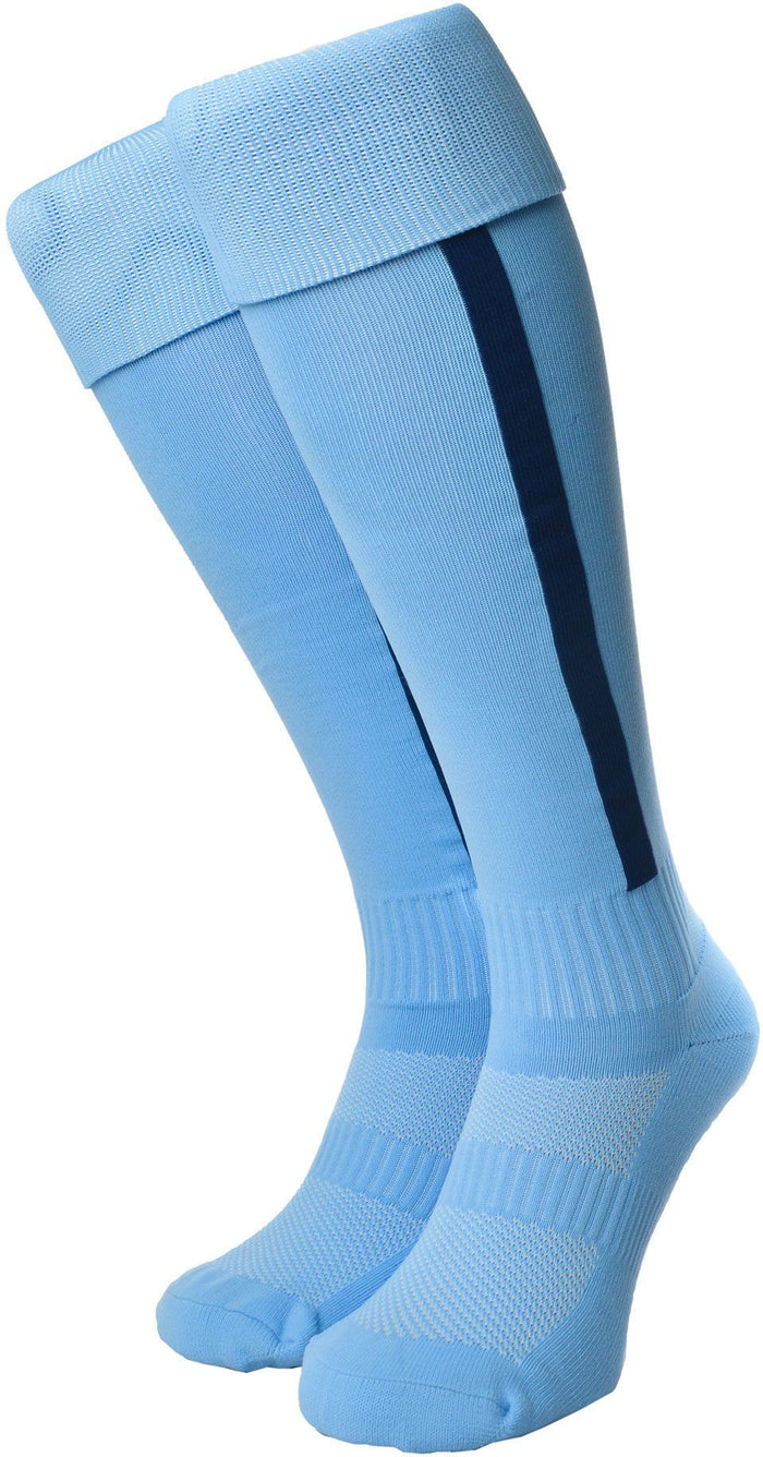 Olorun Euro Striped Socks Sky/Navy (Fast Delivery)