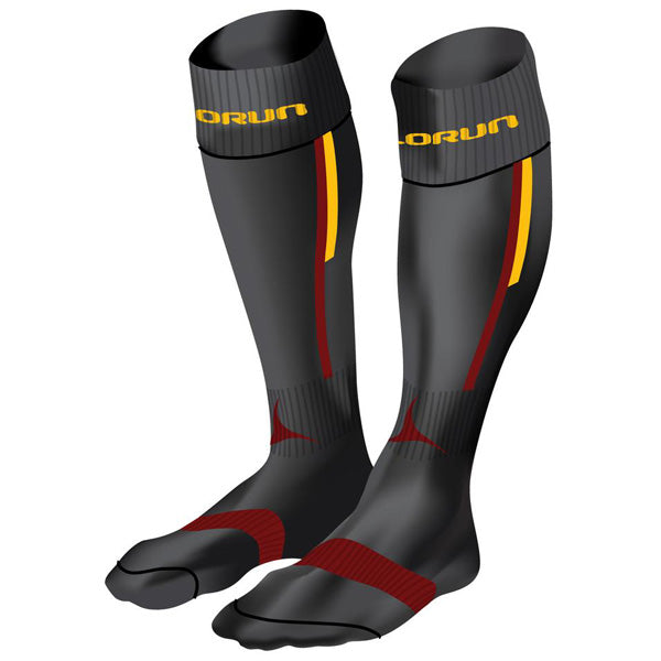 Hampstead RFC Elite Socks Black/Burgundy/Amber