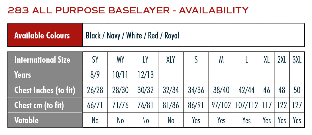 All Purpose Baselayer Top - Youth