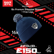 16x Premium Snowstar Beanies + Free Logo
