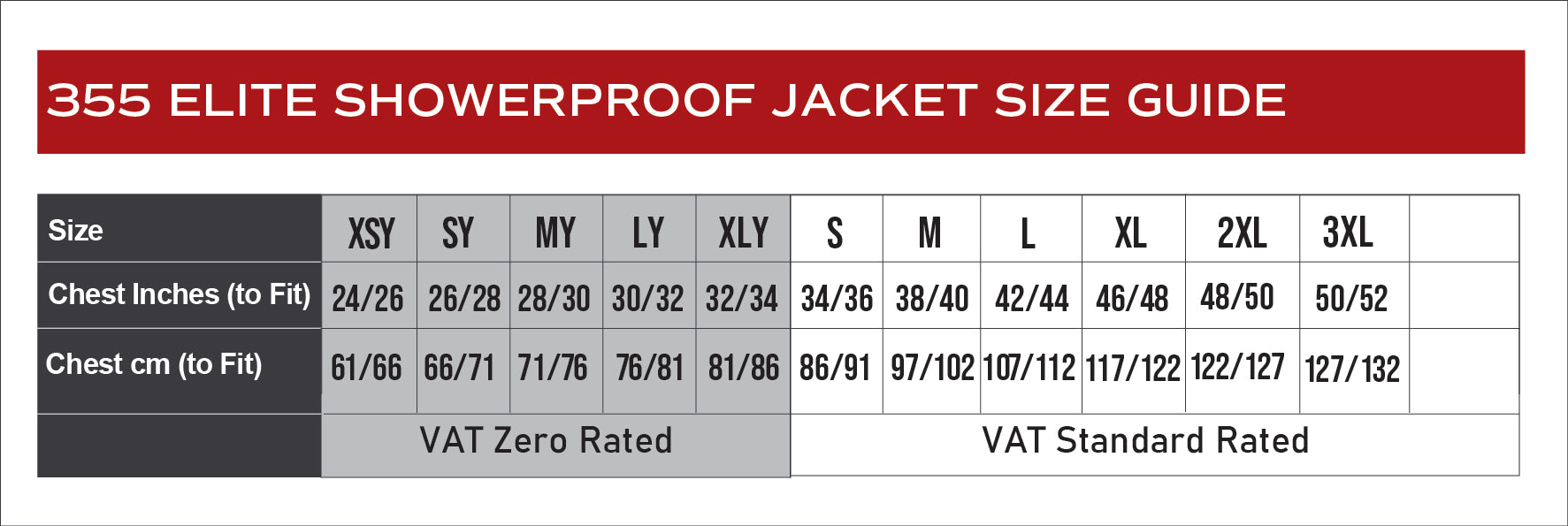 Elite Showerproof Jacket - Adult