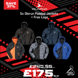 5x Olorun Padded Jackets + Free Logo