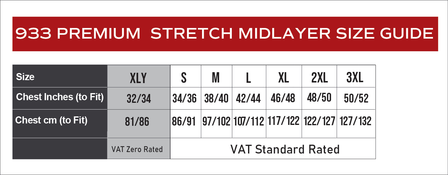 Premium Stretch Midlayer Zip - Adult