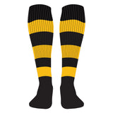 Ceredigion Schools Hooped Socks Black/Amber