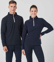 Zip Neck Piped Micro Fleece