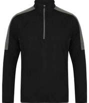 Contrast Zip Neck Midlayer Top