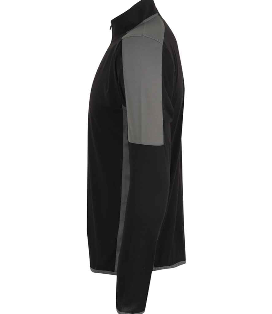 Contrast Zip Neck Midlayer Top