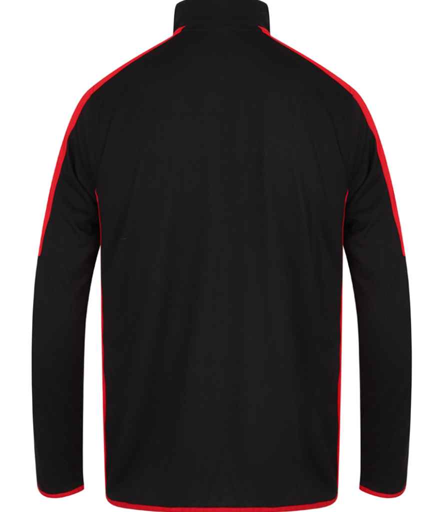 Contrast Zip Neck Midlayer Top