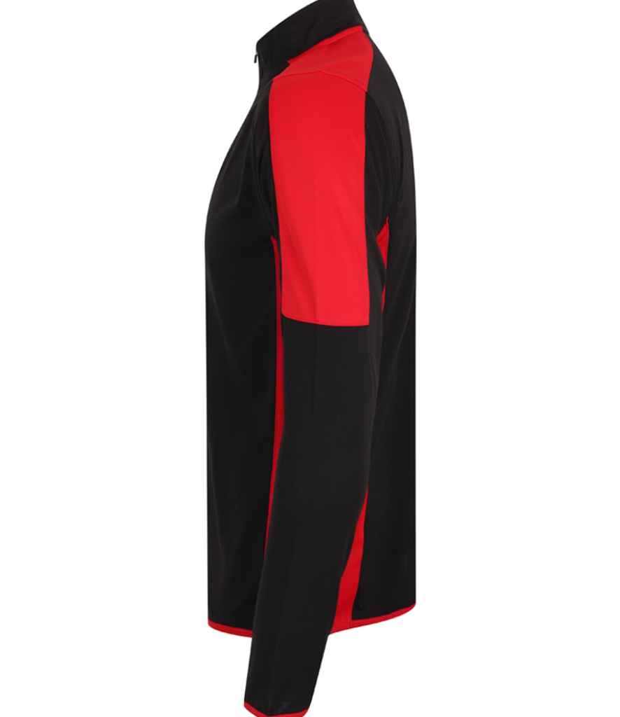 Contrast Zip Neck Midlayer Top