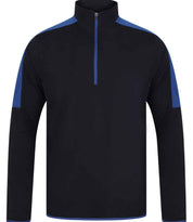 Contrast Zip Neck Midlayer Top