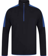 Contrast Zip Neck Midlayer Top