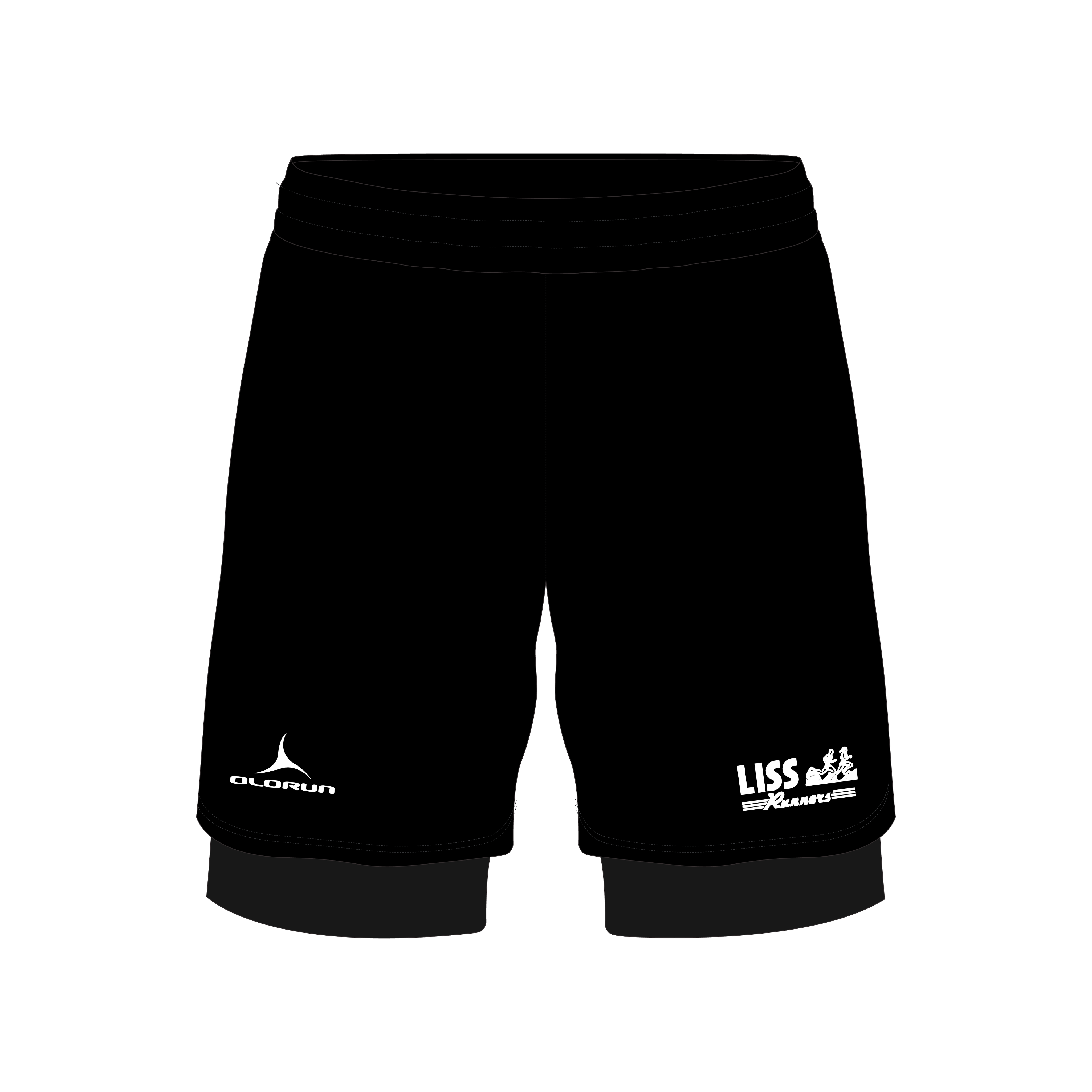 Liss Runners  Double Layer Sports Shorts Women