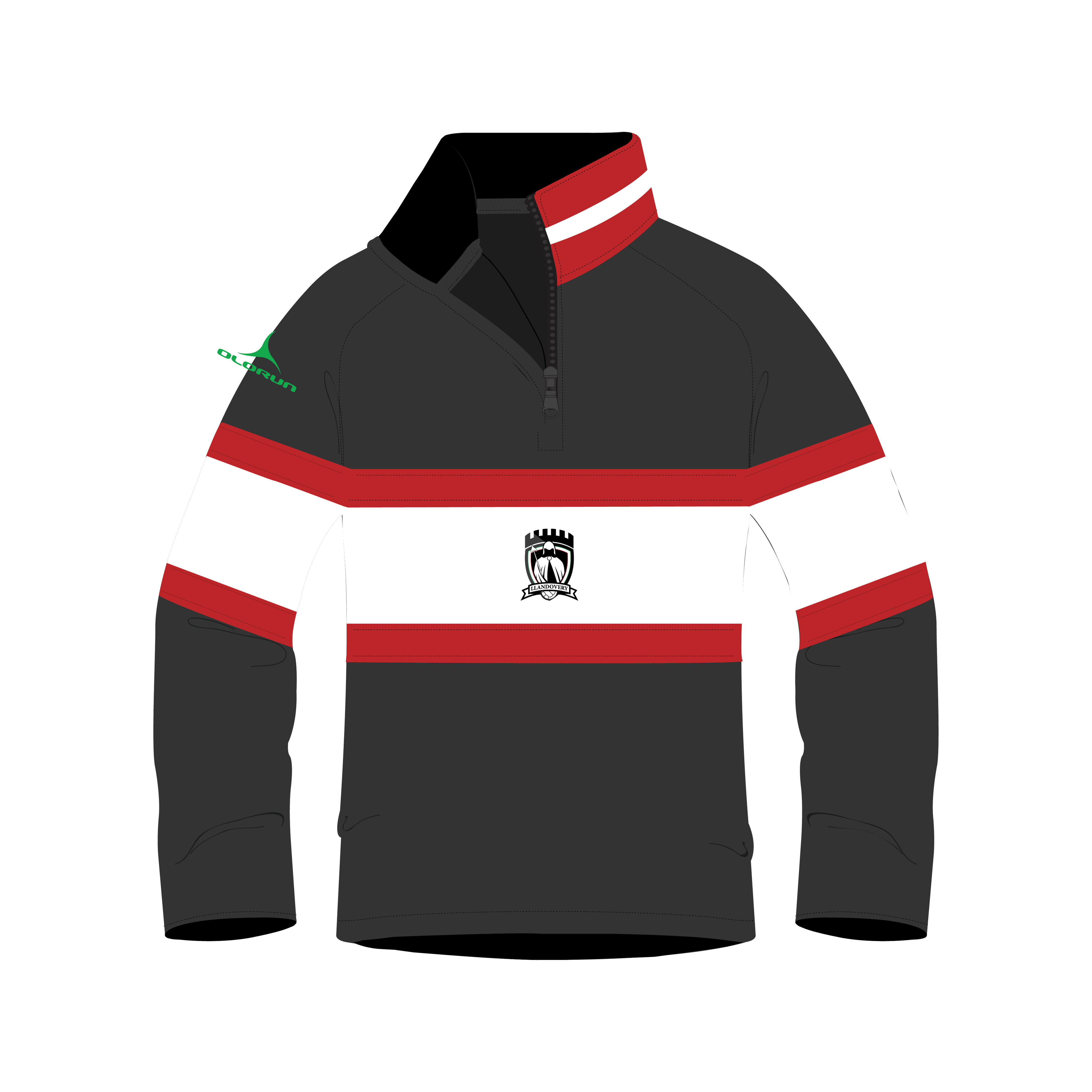PRE ORDER Llandovery Netball Retro 1/4 Zip Fleece Kids