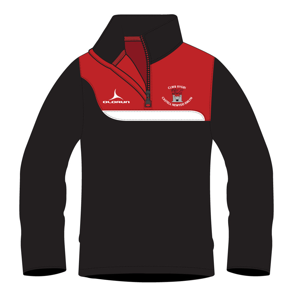 Newcastle Emlyn RFC Kid's Tempo 1/4 Zip Midlayer
