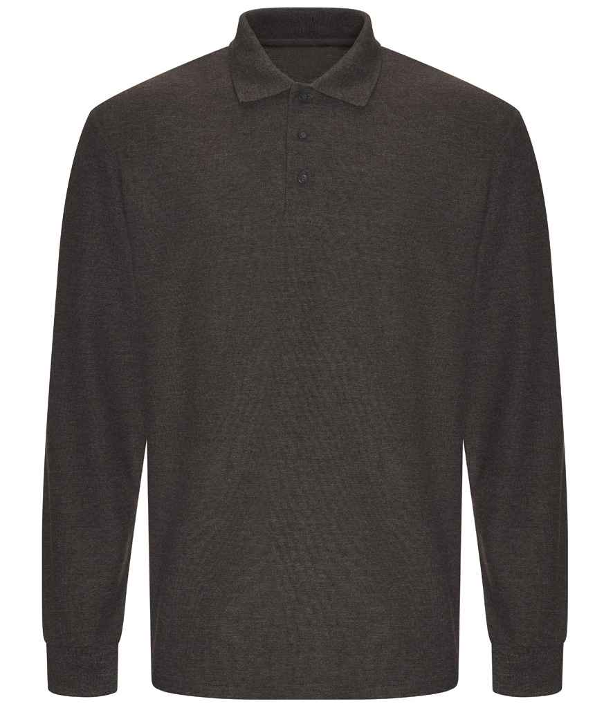 Long Sleeve Pique Polo Shirt