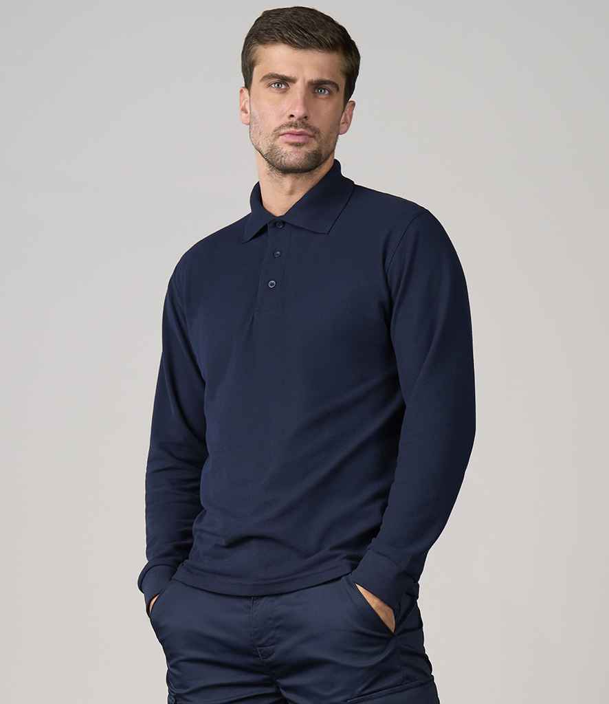 Long Sleeve Pique Polo Shirt