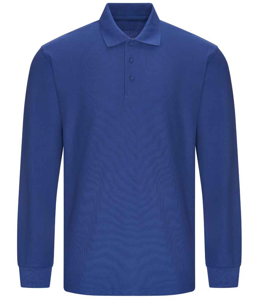 Long Sleeve Pique Polo Shirt
