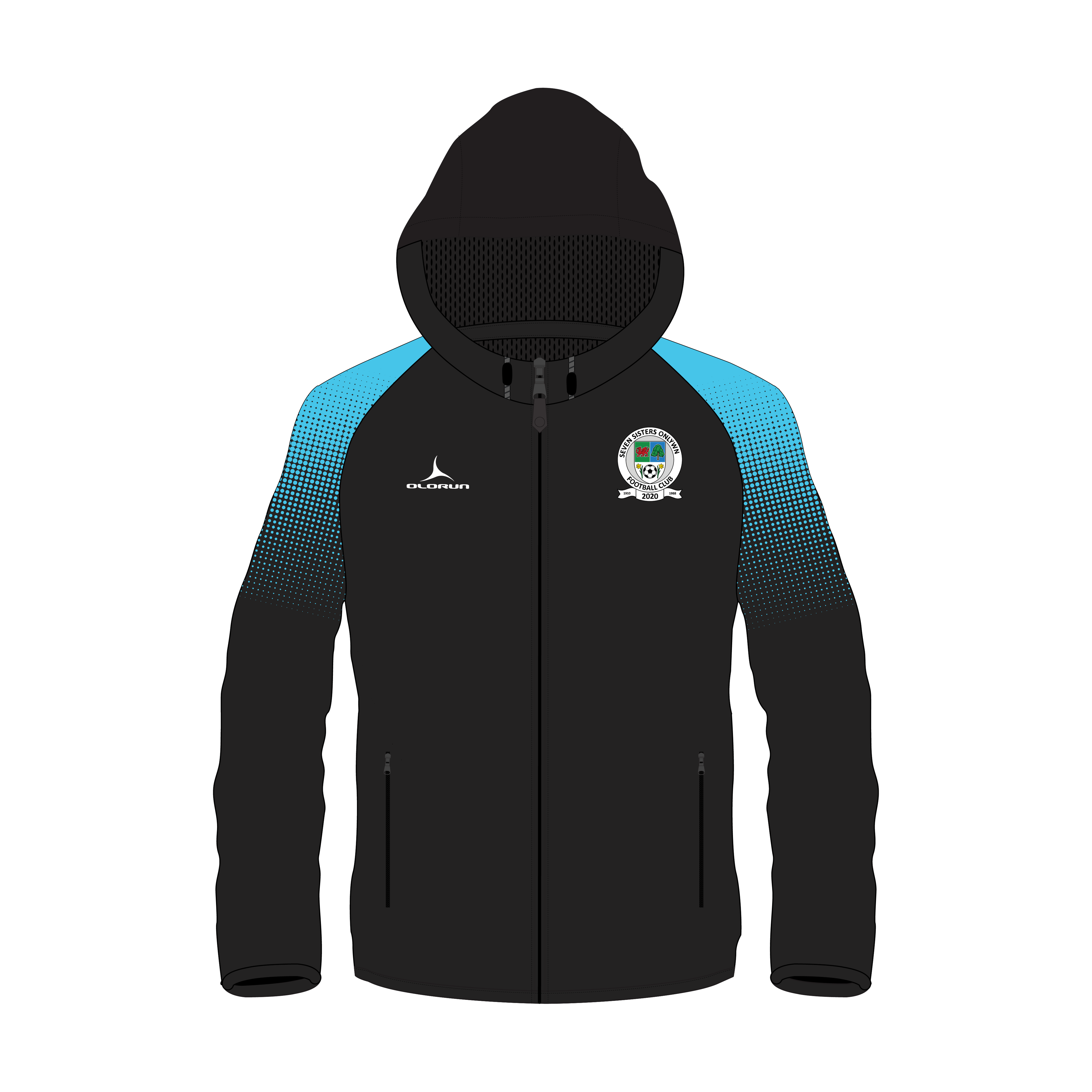 Seven Sisters FC Bonded Technical Jacket Black