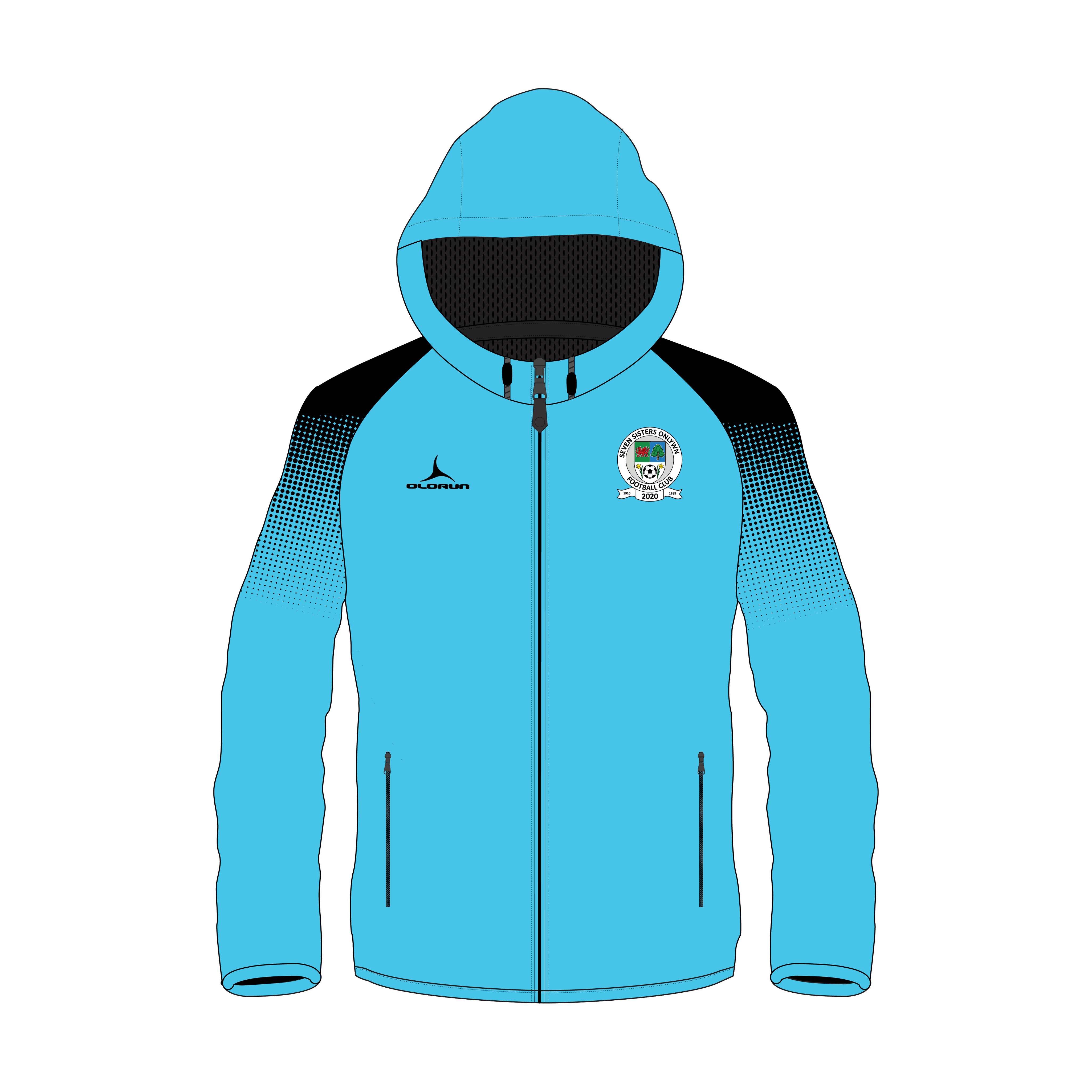Seven Sisters FC Bodned Technical Jacket Blue KIDS