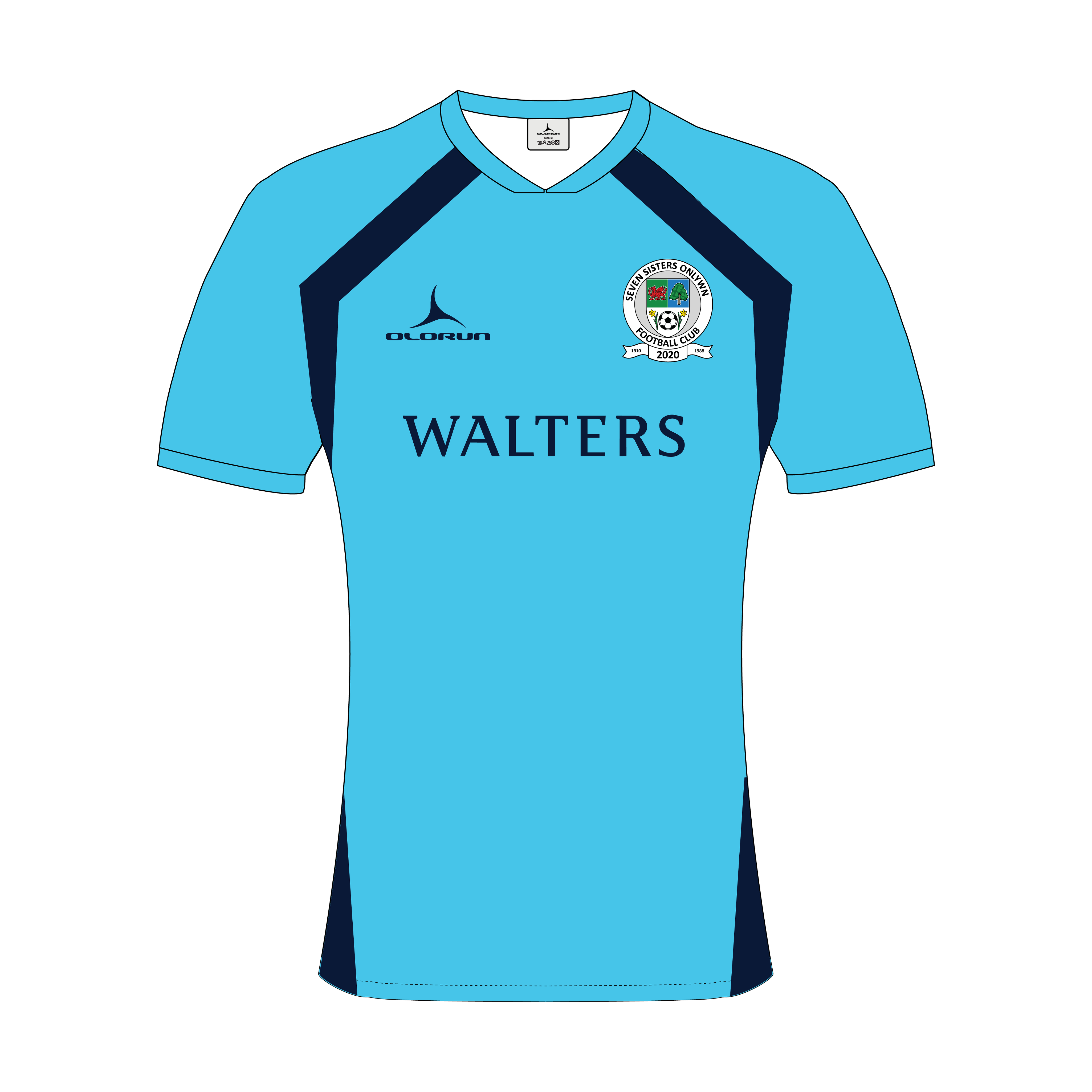 Seven Sisters Onllwyn AFC Football Playing Jersey Kids