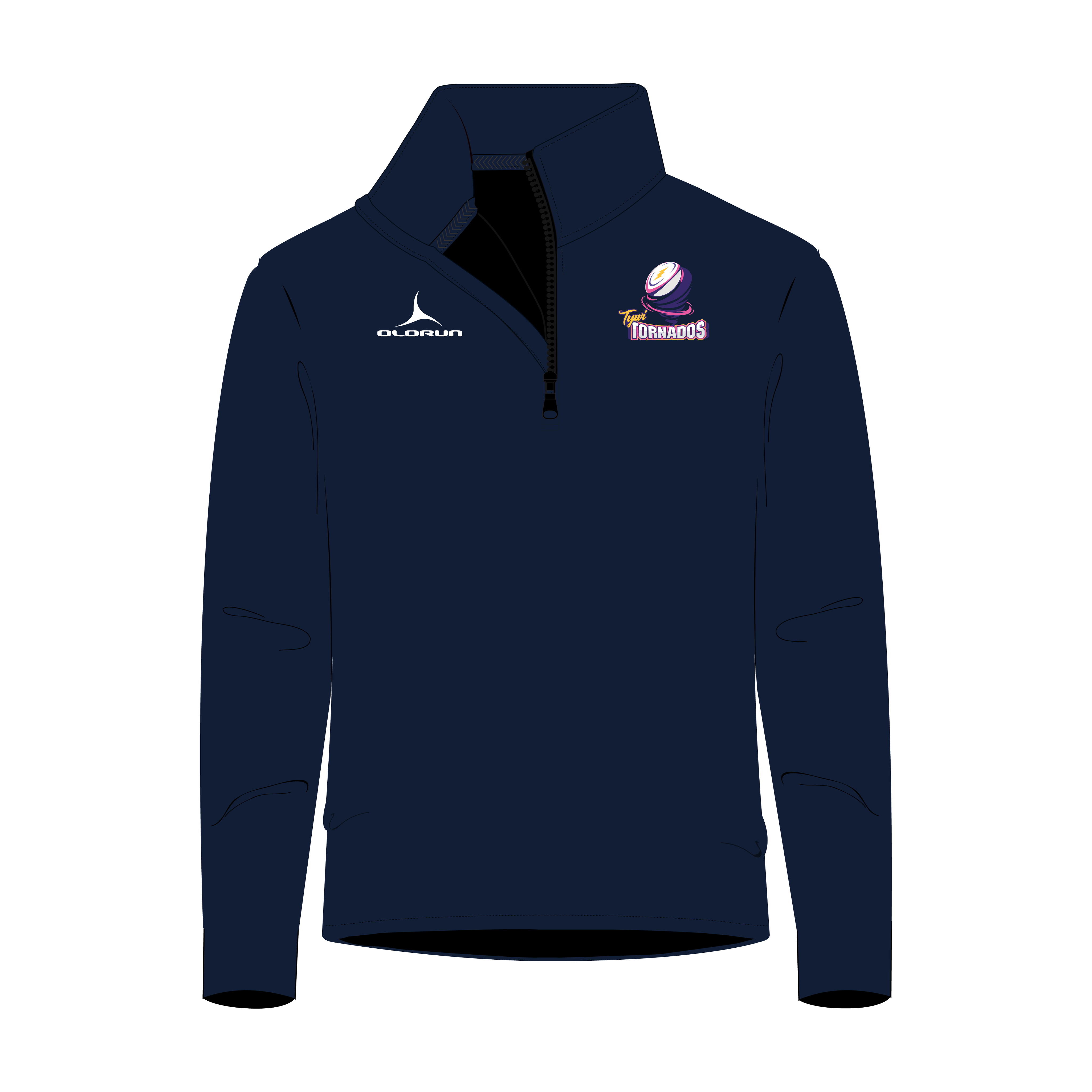 Tywi Tornados 1/4 Zip Tracksuit Top Adults