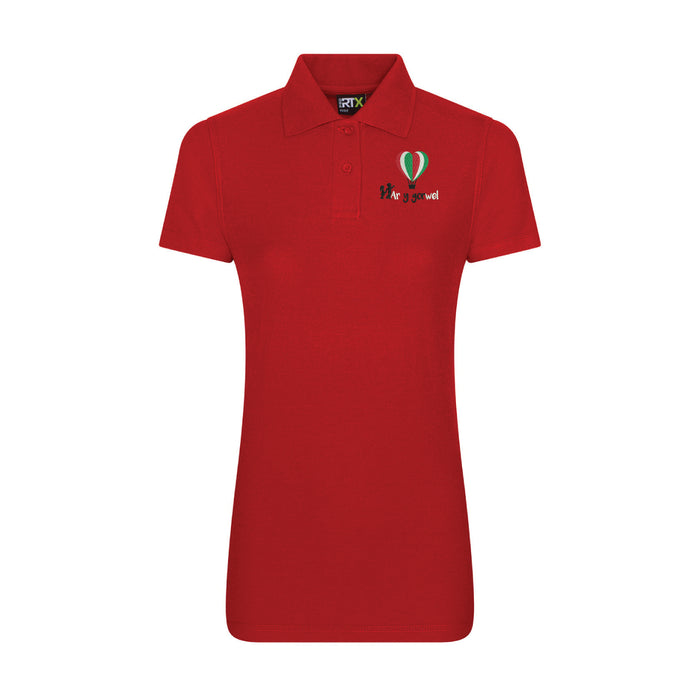Ar y Gorwel Ladies Red Polo