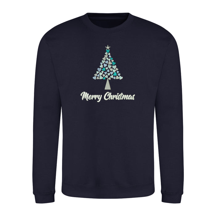 Merry Christmas 'Tree Design' Jumper - Navy