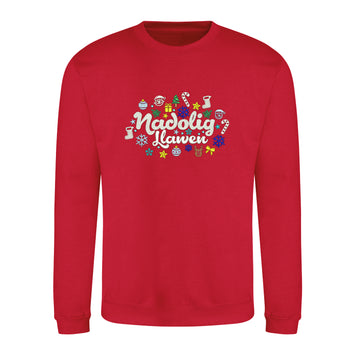 Nadolig Llawen Jumper - Red
