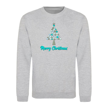 Merry Christmas Kids Heather Grey Jumper