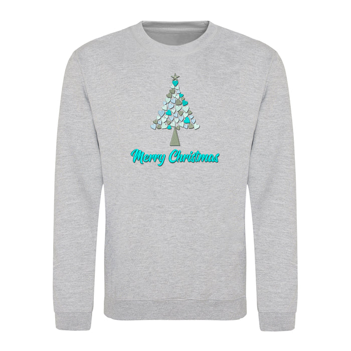 Merry Christmas Kids Heather Grey Jumper